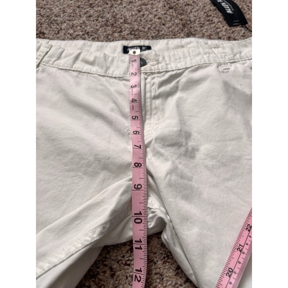 NWT Allen B by Allen Schwartz White Cropped Pants Women Size 14 100% Cotton - Picture 7 of 7